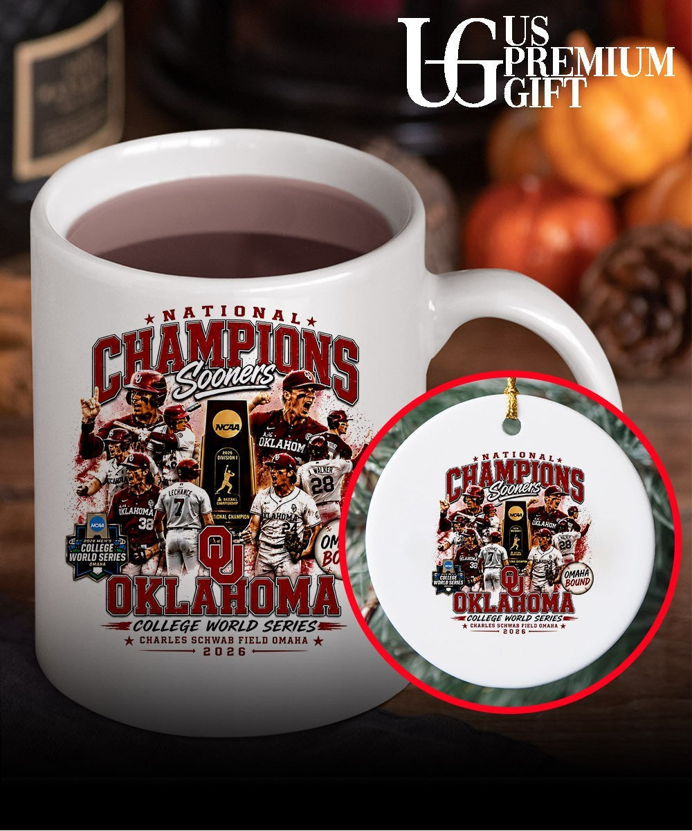 Oklahoma Sooners National Champions 2026 NCAA College World Series baseball shirt Unisex
