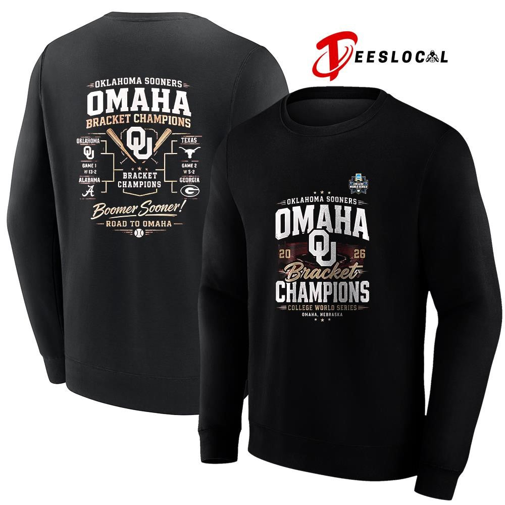 Oklahoma Sooners bracket champions college world series Omaha boomer Sooner graphic shirt Unisex