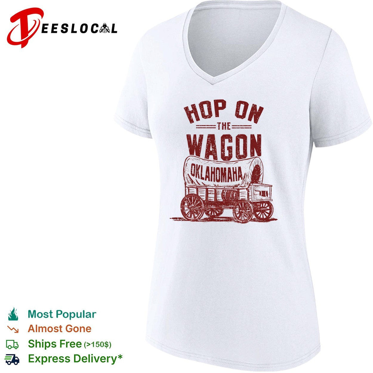 Oklahoma Sooners hop on the wagon Oklahomaha shirt Unisex