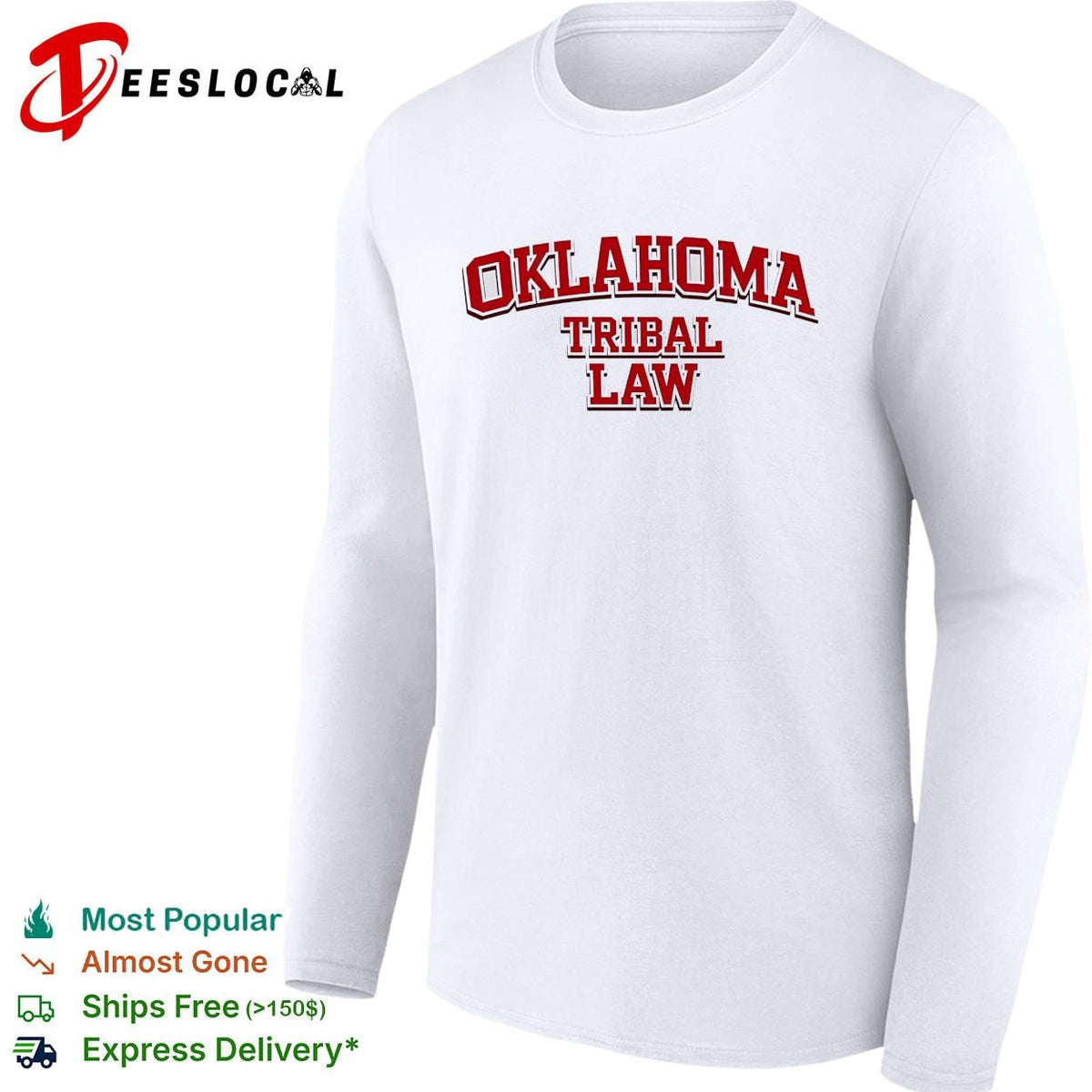 Oklahoma tribal law bold text shirt Unisex