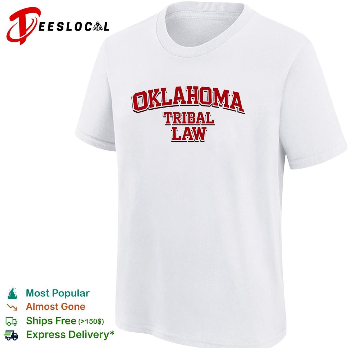 Oklahoma tribal law bold text shirt Unisex