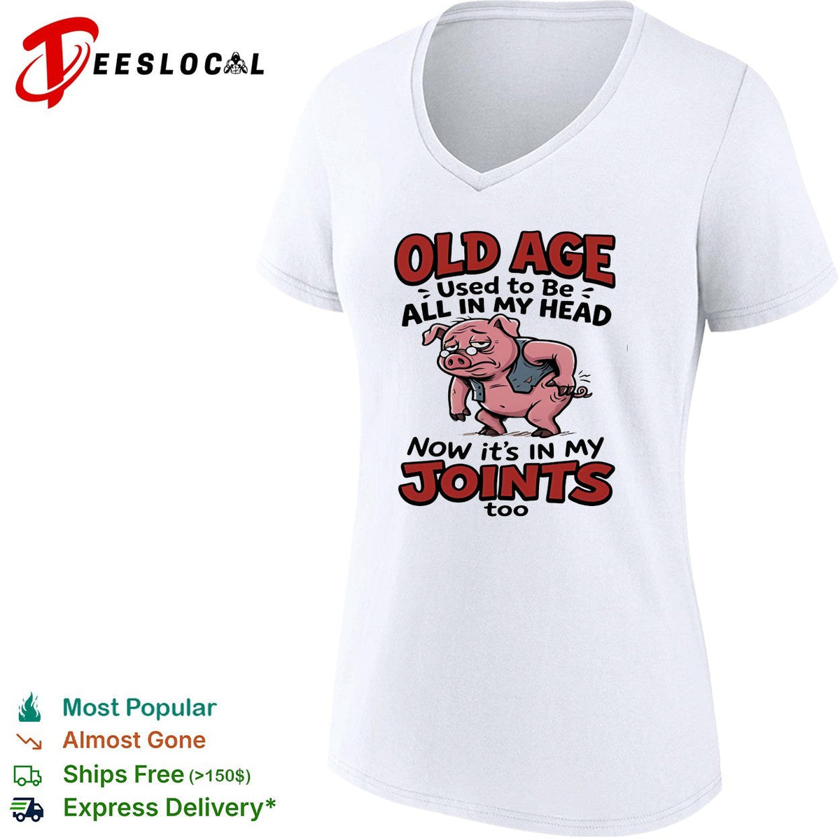 Old pig old age used to be all in my head now it’s in my joints shirt Unisex