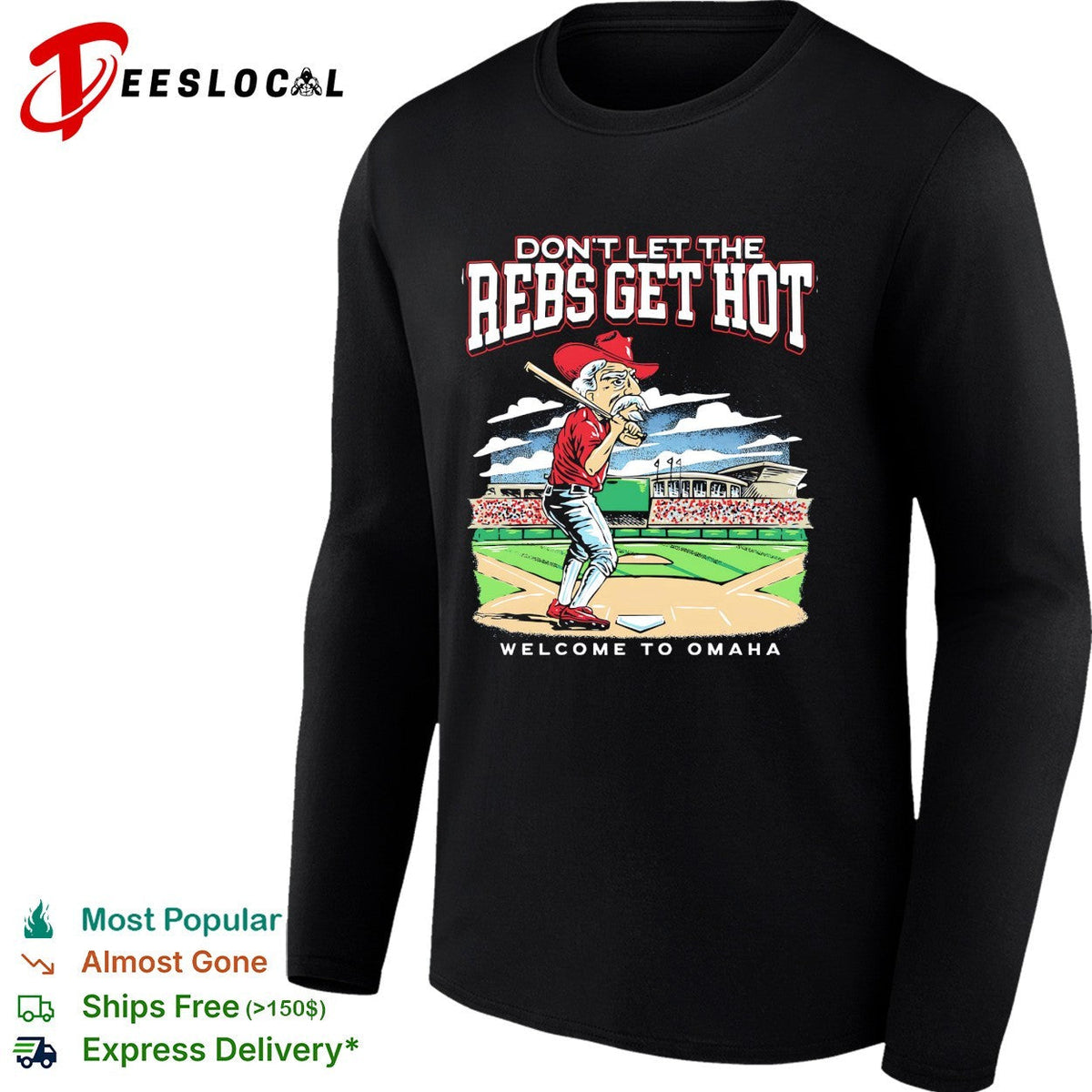 Ole Miss don’t let the Rebs get hot welcome to Omaha College World Series shirt Unisex