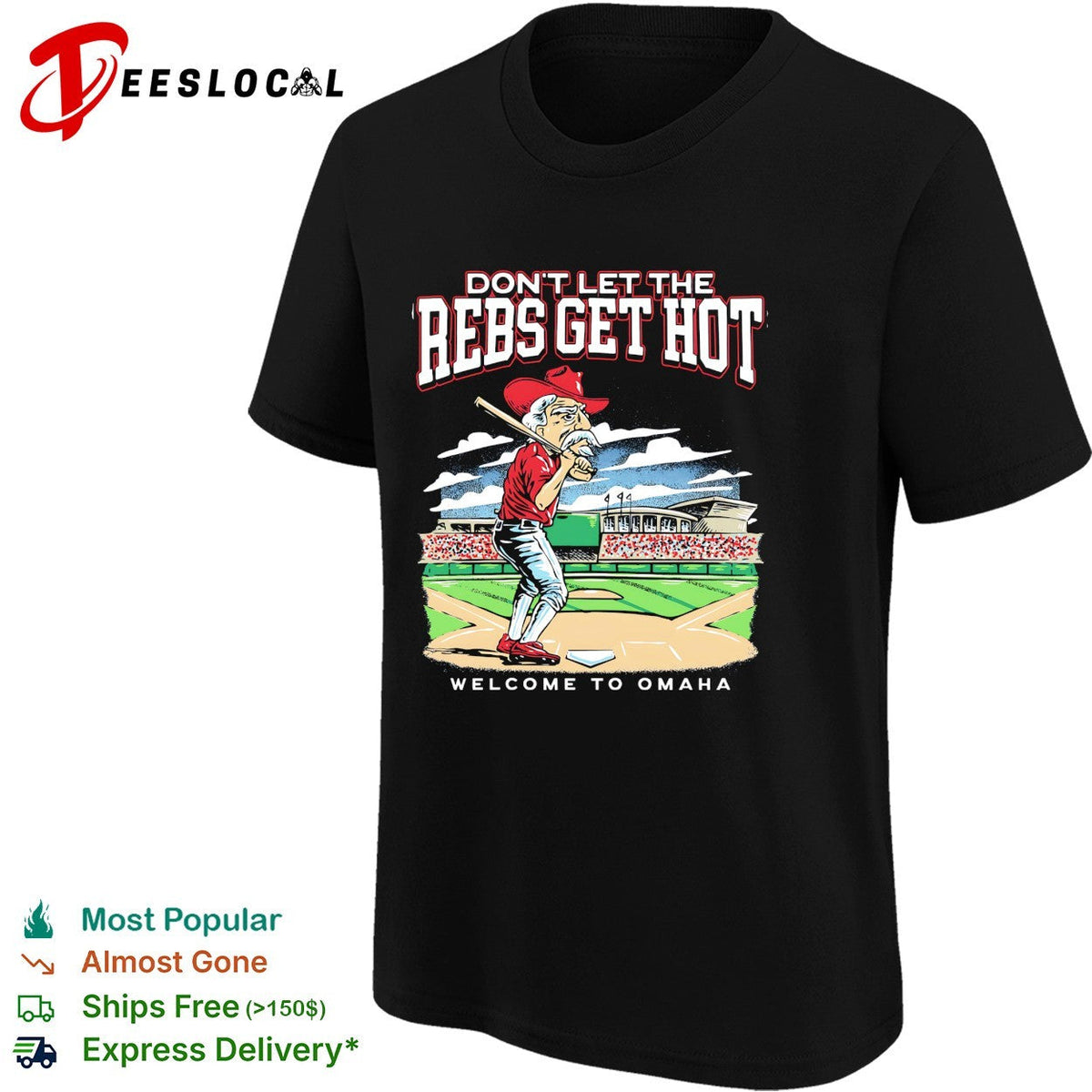Ole Miss don’t let the Rebs get hot welcome to Omaha College World Series shirt Unisex
