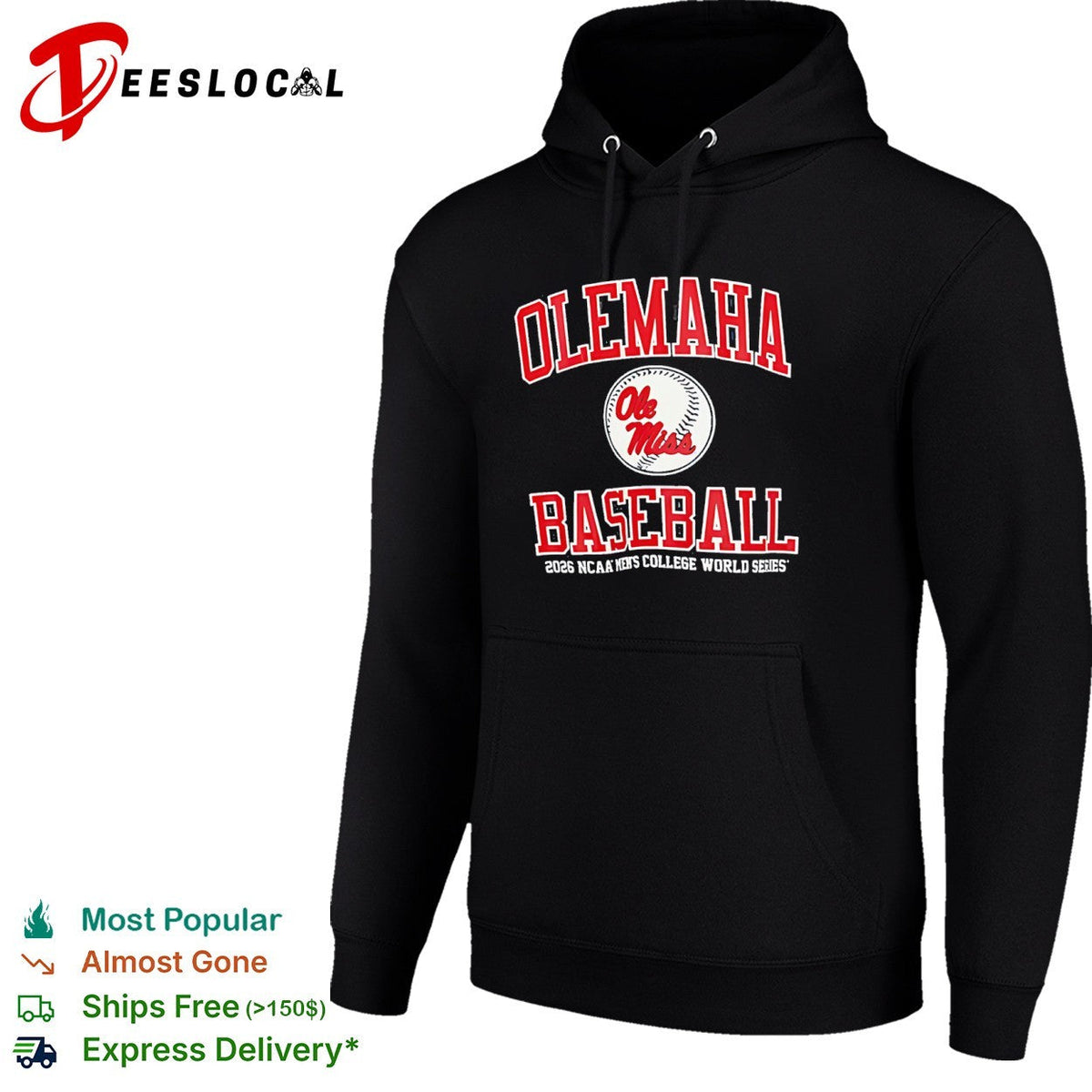 Olemaha Ole Miss Baseball 2026 NCAA Men’s College World Series shirt Unisex