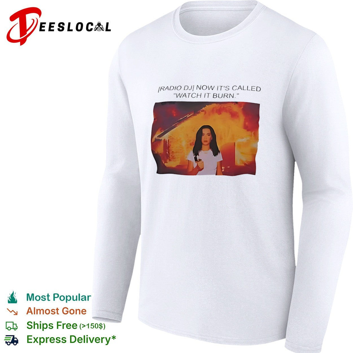 Olivia Rodrigo Radio DJ now it is called watch it burn shirt Unisex