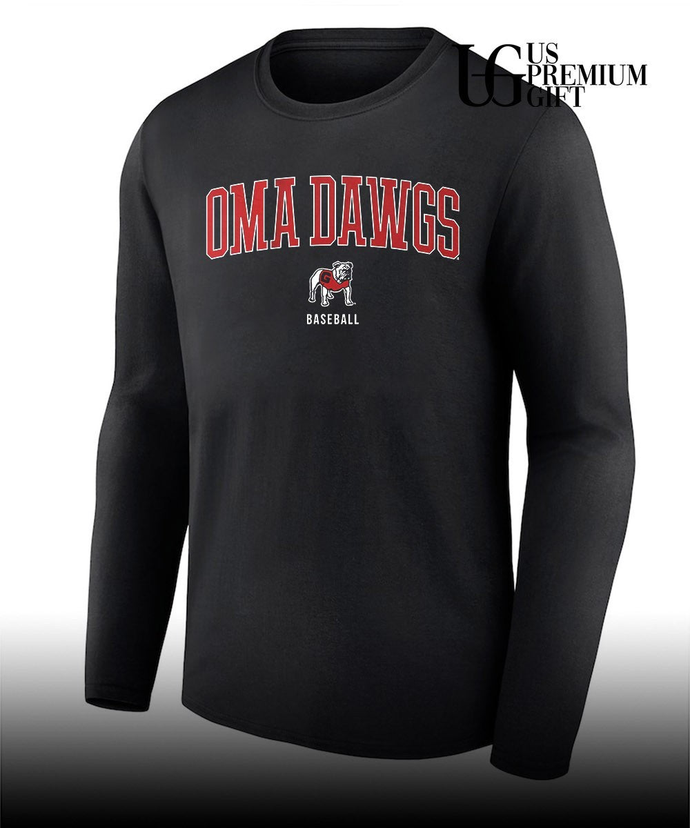 OmaDawgs Georgia Bulldogs baseball shirt Unisex