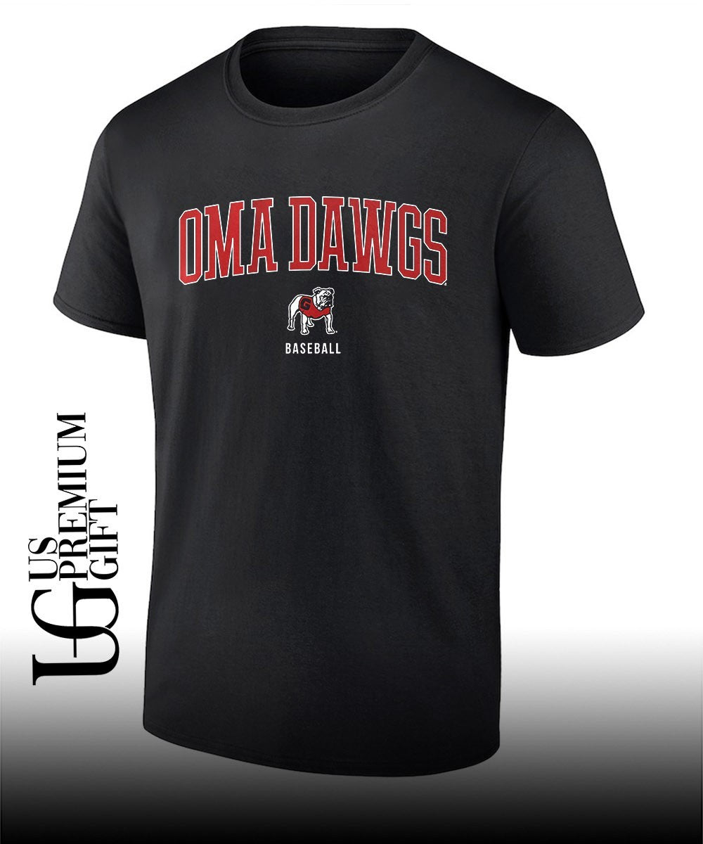 OmaDawgs Georgia Bulldogs baseball shirt Unisex