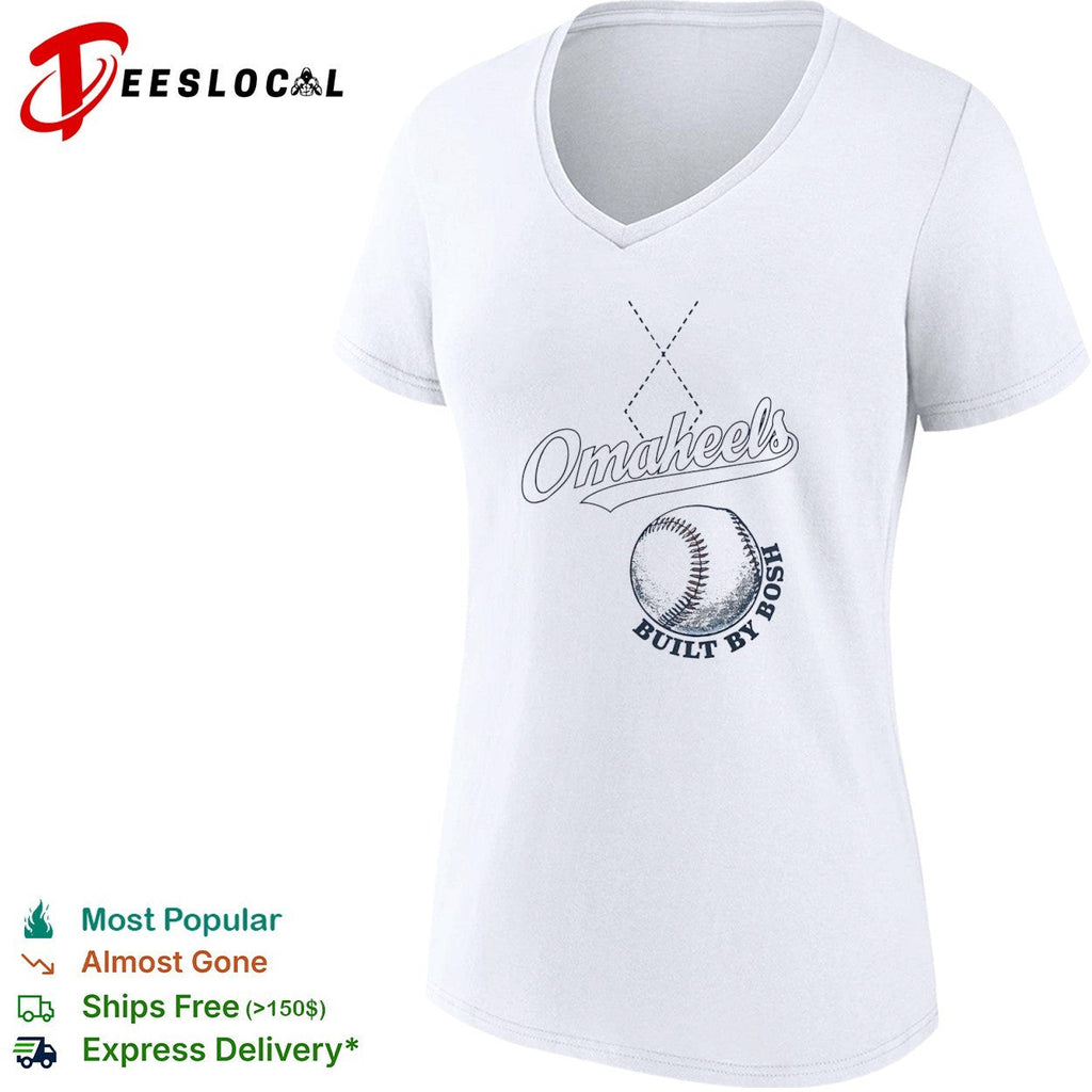 Omaheels Built by Bosh Baseball Team logo shirt Unisex