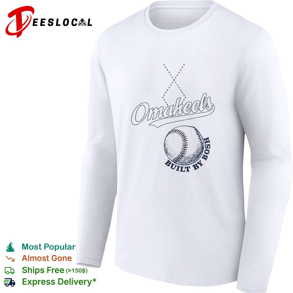 Omaheels Built by Bosh Baseball Team logo shirt Unisex