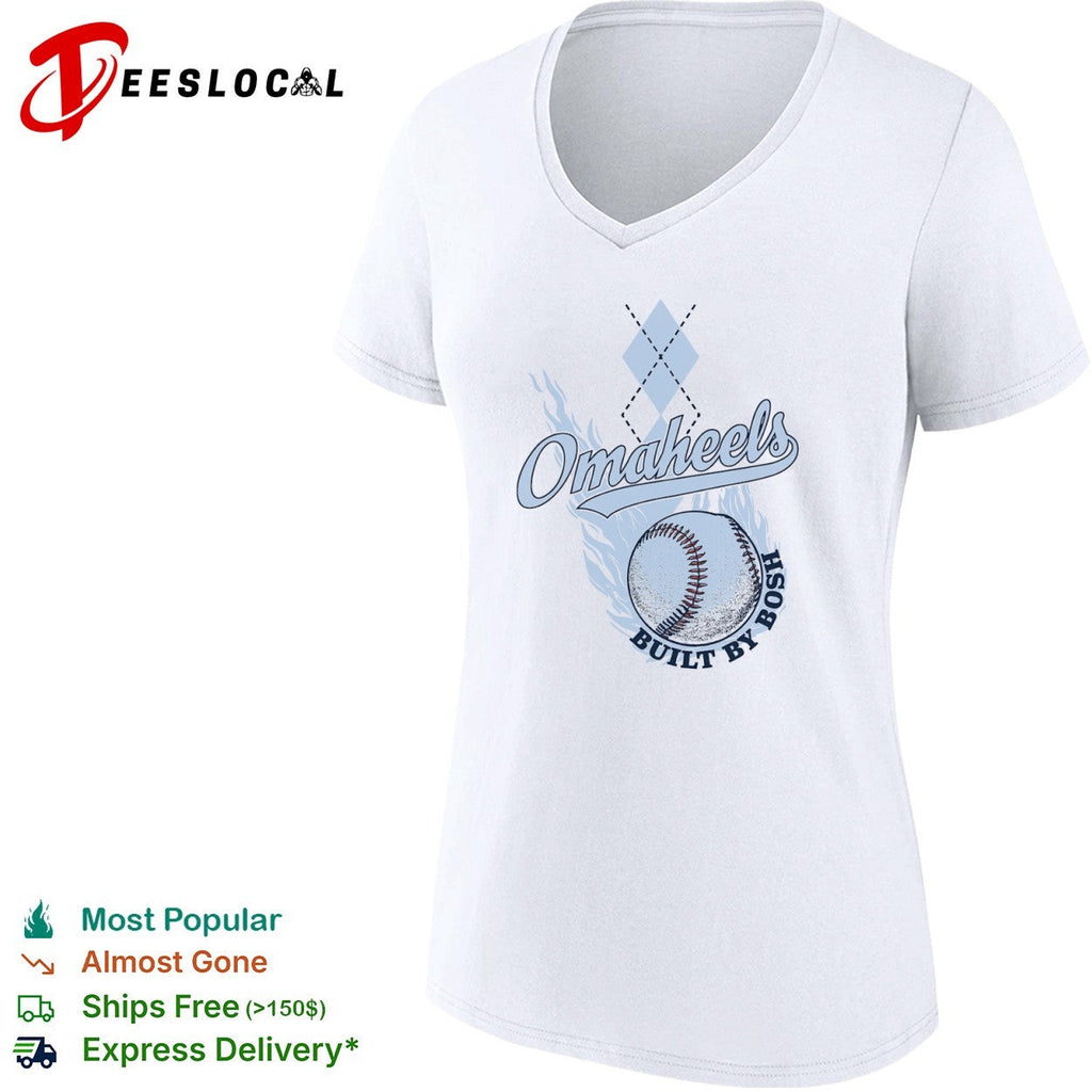 Omaheels Built by Bosh North Carolina Tar Heels College World Series Baseball shirt Unisex