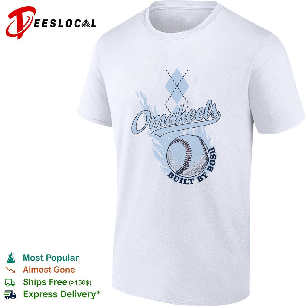 Omaheels Built by Bosh North Carolina Tar Heels College World Series Baseball shirt Unisex