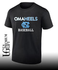 Omaheels North Carolina Tar Heels 2026 Baseball NCAA College World Series logo shirt Unisex