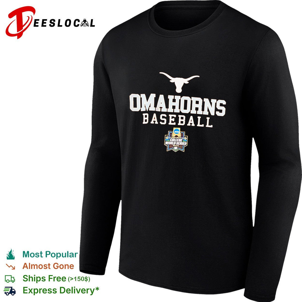 Omahorns Baseball Texas Longhorns 2020 NCAA College World Series Omaha event shirt Unisex