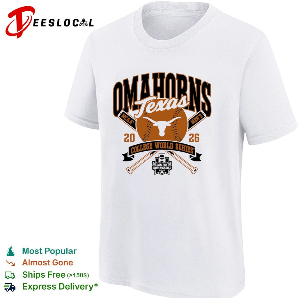 Omahorns Texas Longhorns 2026 NCAA College World Series shirt Unisex