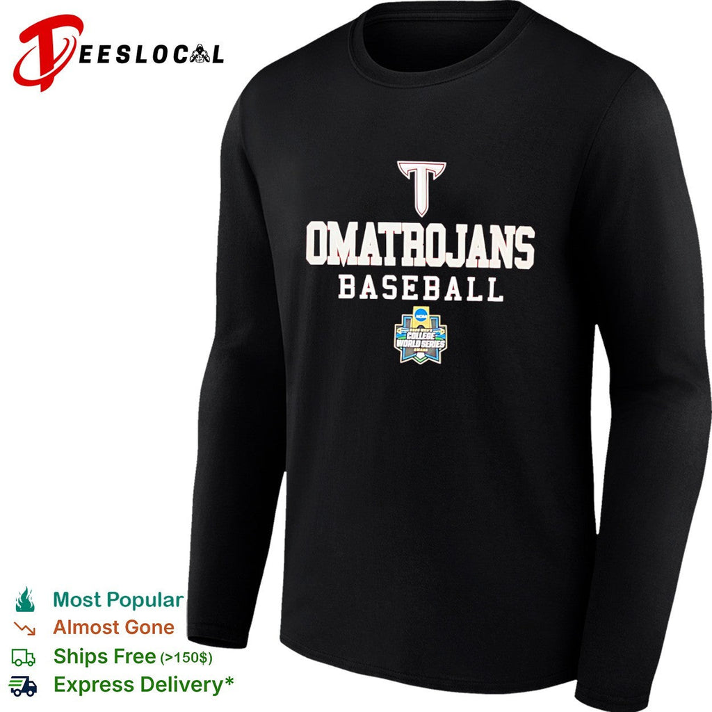 Omatrojans Troy Trojans Baseball 2024 Men’s College World Series Omaha shirt Unisex