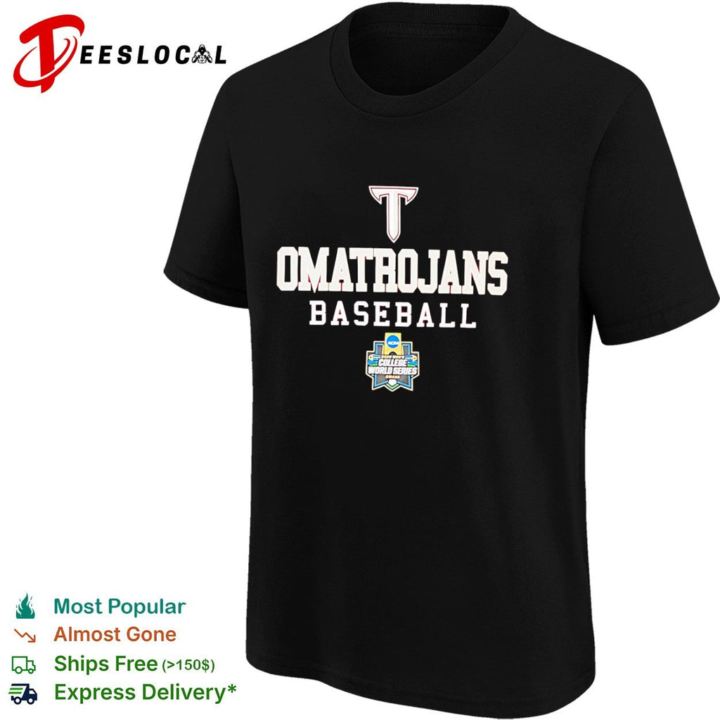 Omatrojans Troy Trojans Baseball 2024 Men’s College World Series Omaha shirt Unisex