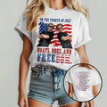 On The Fourth Of July Boats Hoes & Freedom Step Brothers Movie Lyrics Funny 4th Of July T Shirt