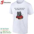 On my way to participate in questionable activities cat driving car shirt Unisex