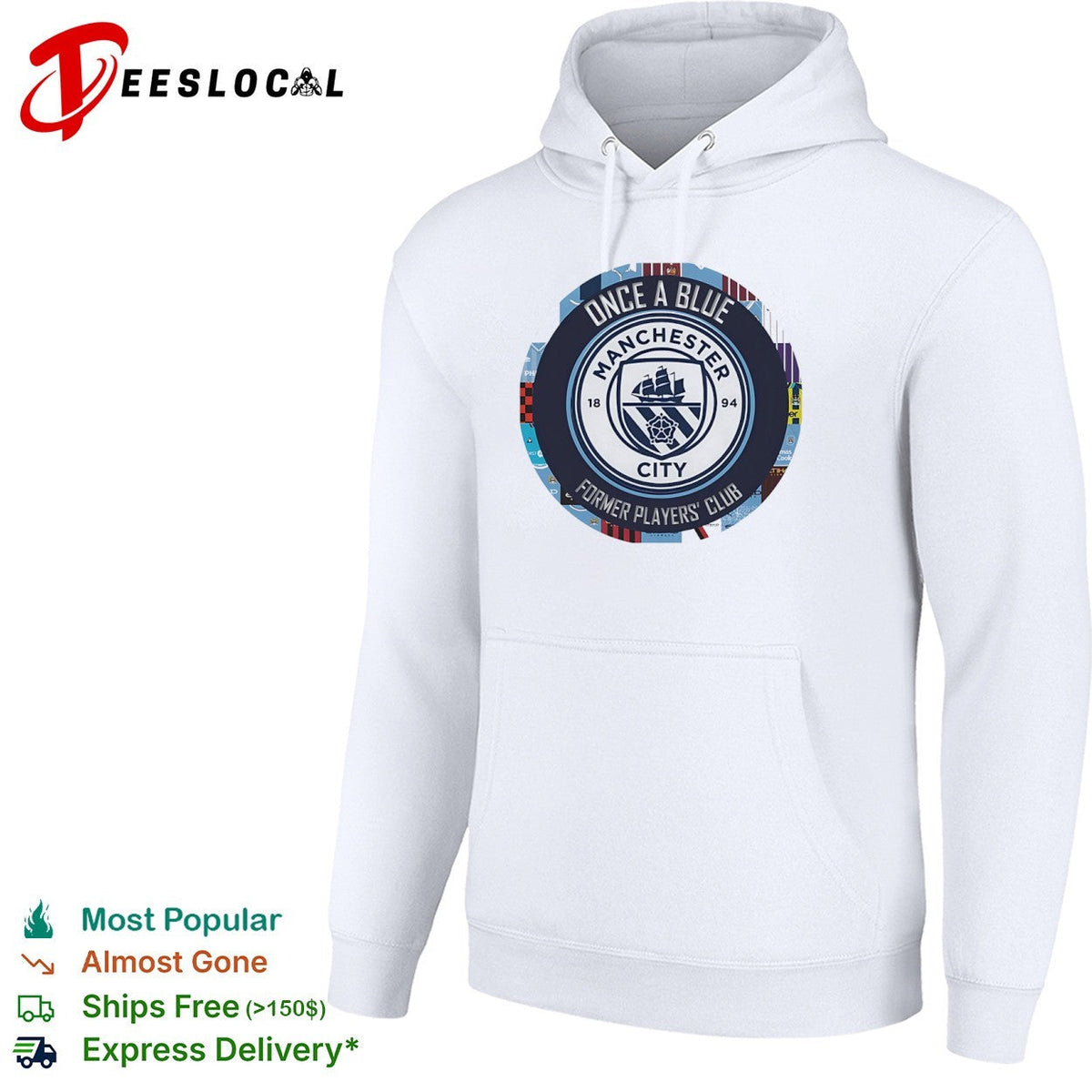 Once a Blue Manchester City Former Players Club Emblem Logo shirt Unisex