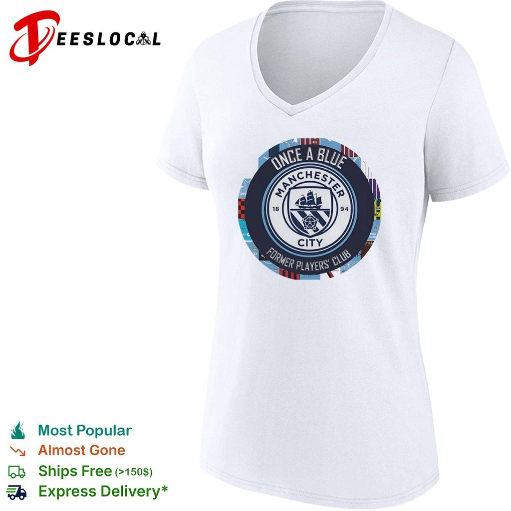 Once a Blue Manchester City Former Players Club Emblem Logo shirt Unisex