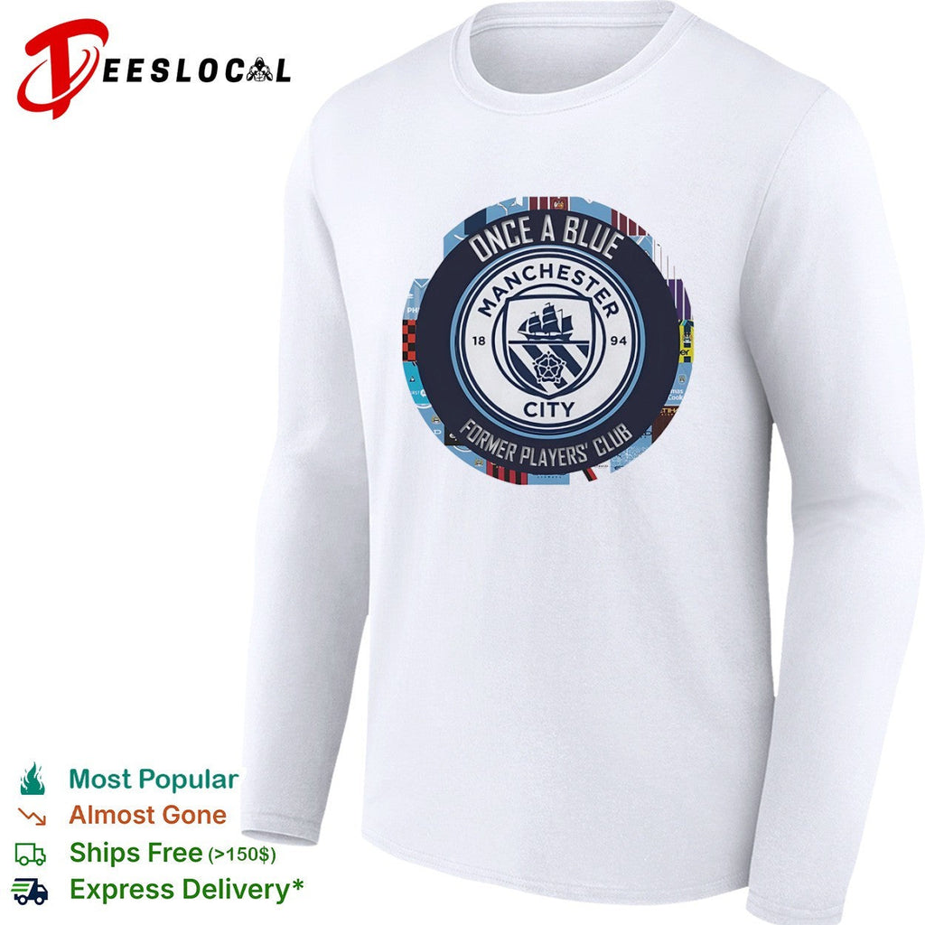Once a Blue Manchester City Former Players Club Emblem Logo shirt Unisex