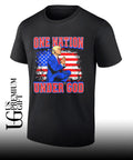One Nation Under God Trump Illustration shirt Unisex