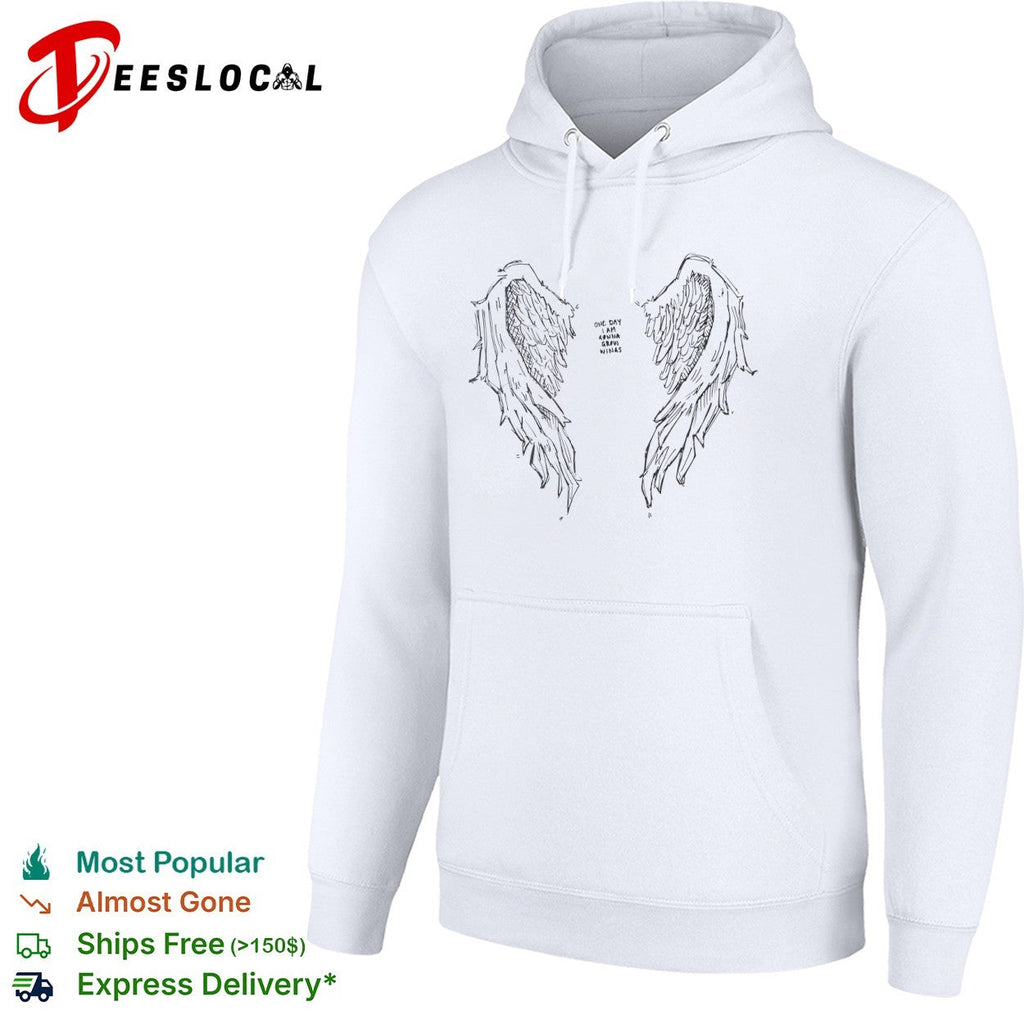One day I am gonna grow wings sketch wings shirt Unisex