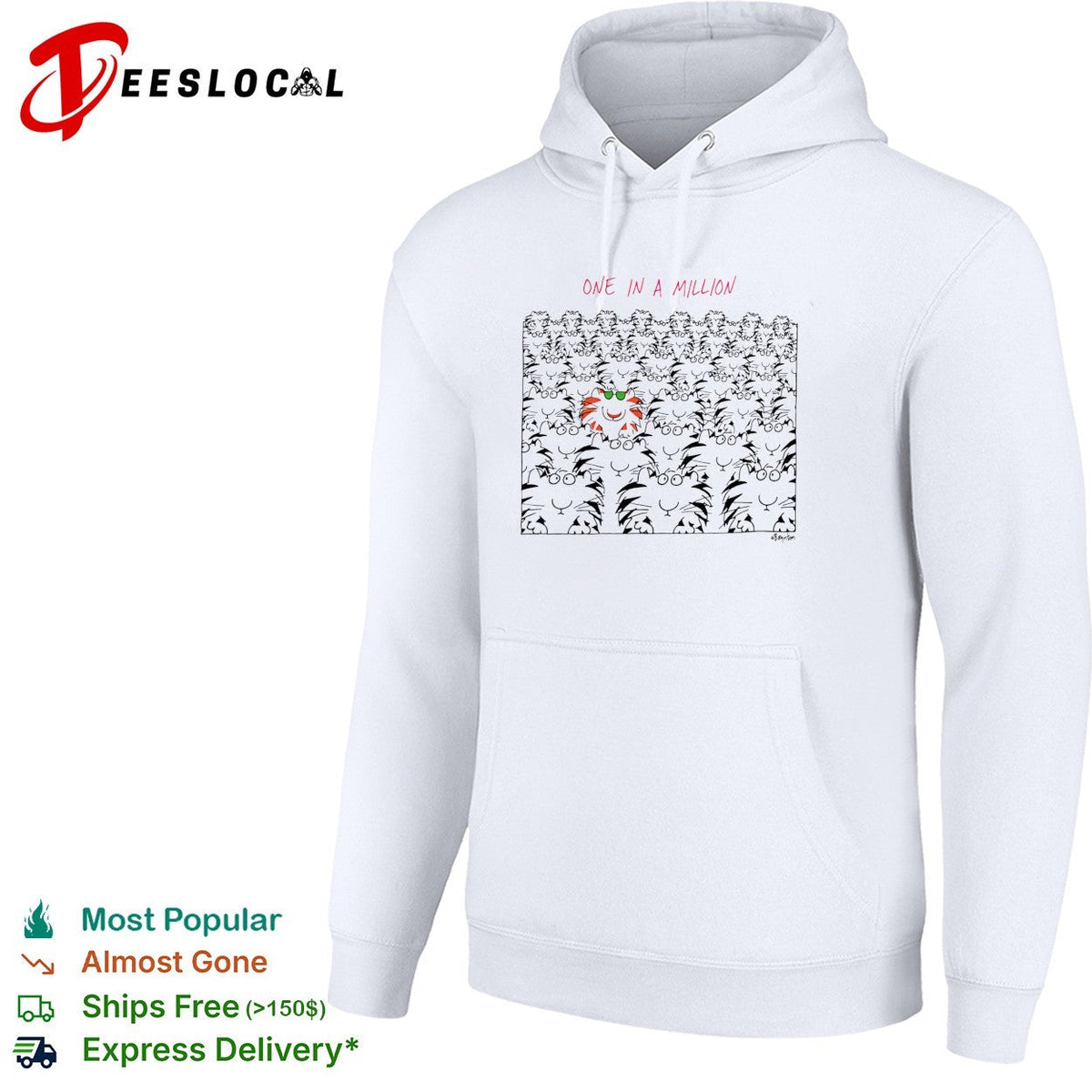 One in a million orange cat among cats shirt Unisex