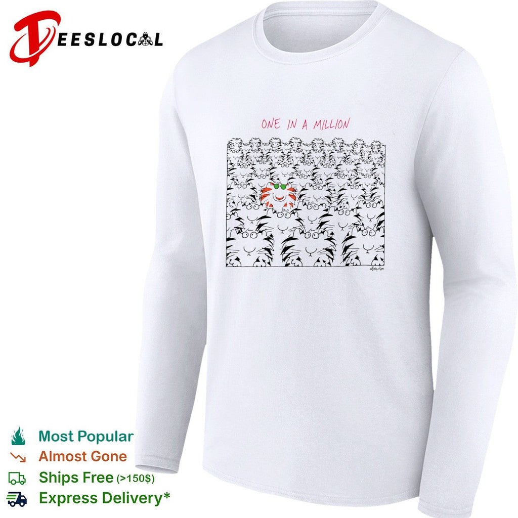 One in a million orange cat among cats shirt Unisex