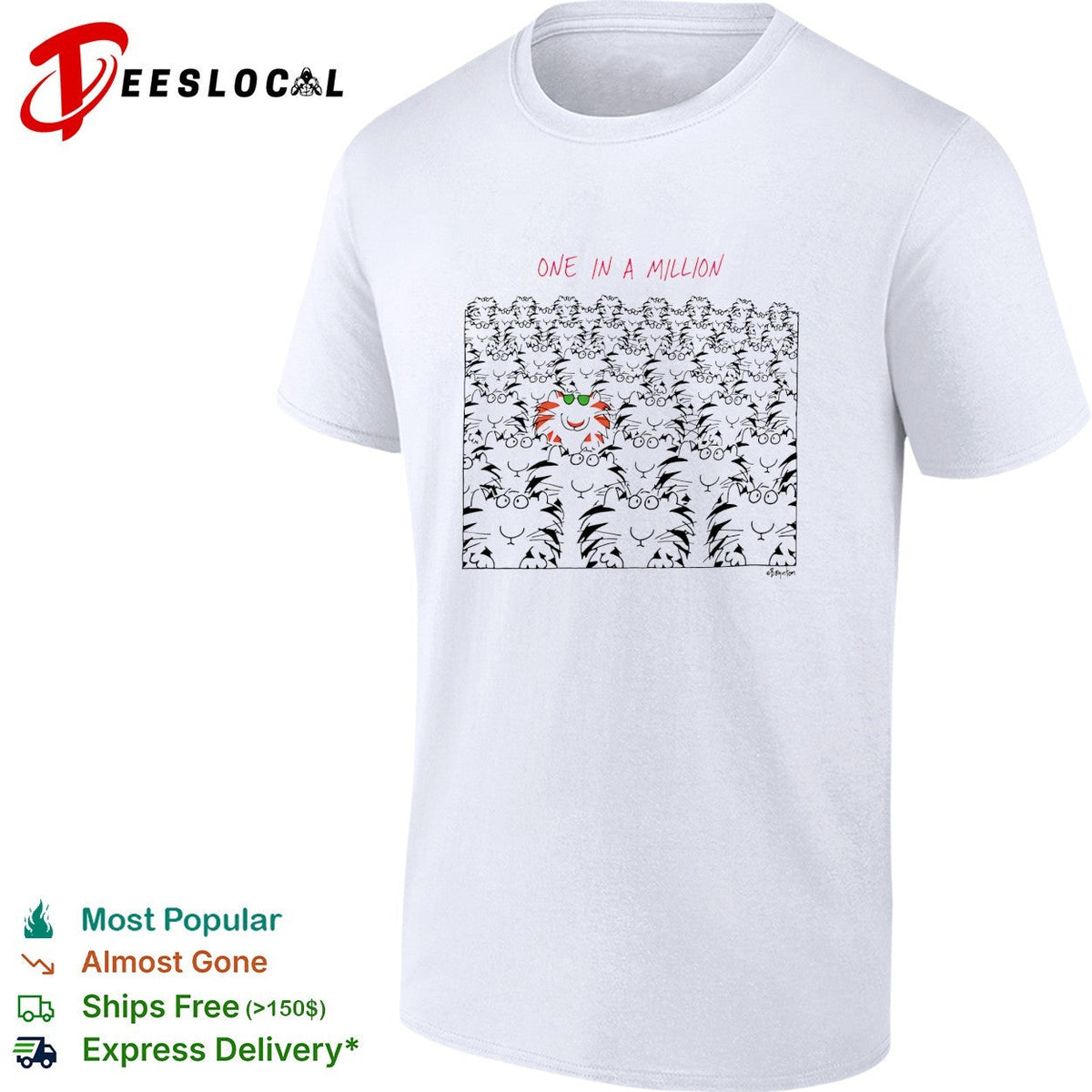 One in a million orange cat among cats shirt Unisex