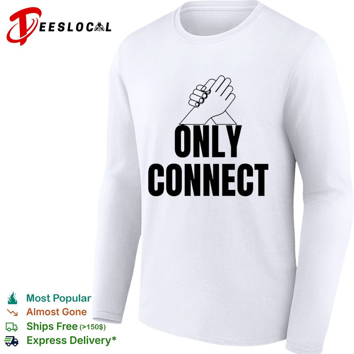 Only Connect Arm Wrestling Hands shirt Unisex