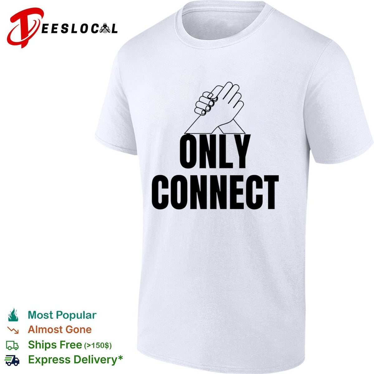 Only Connect Arm Wrestling Hands shirt Unisex