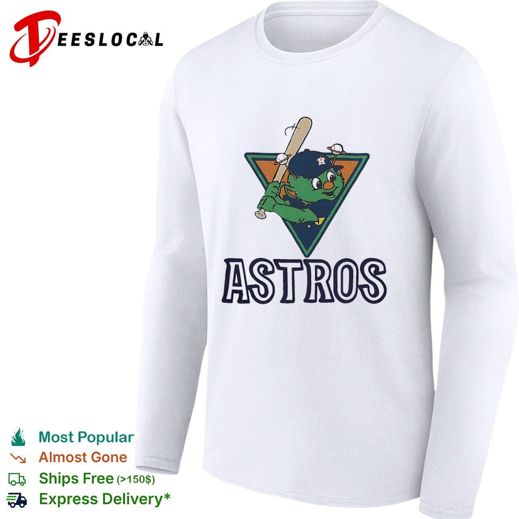 Orbit the Houston Astros Mascot with Saturn Rings and Baseball shirt Unisex