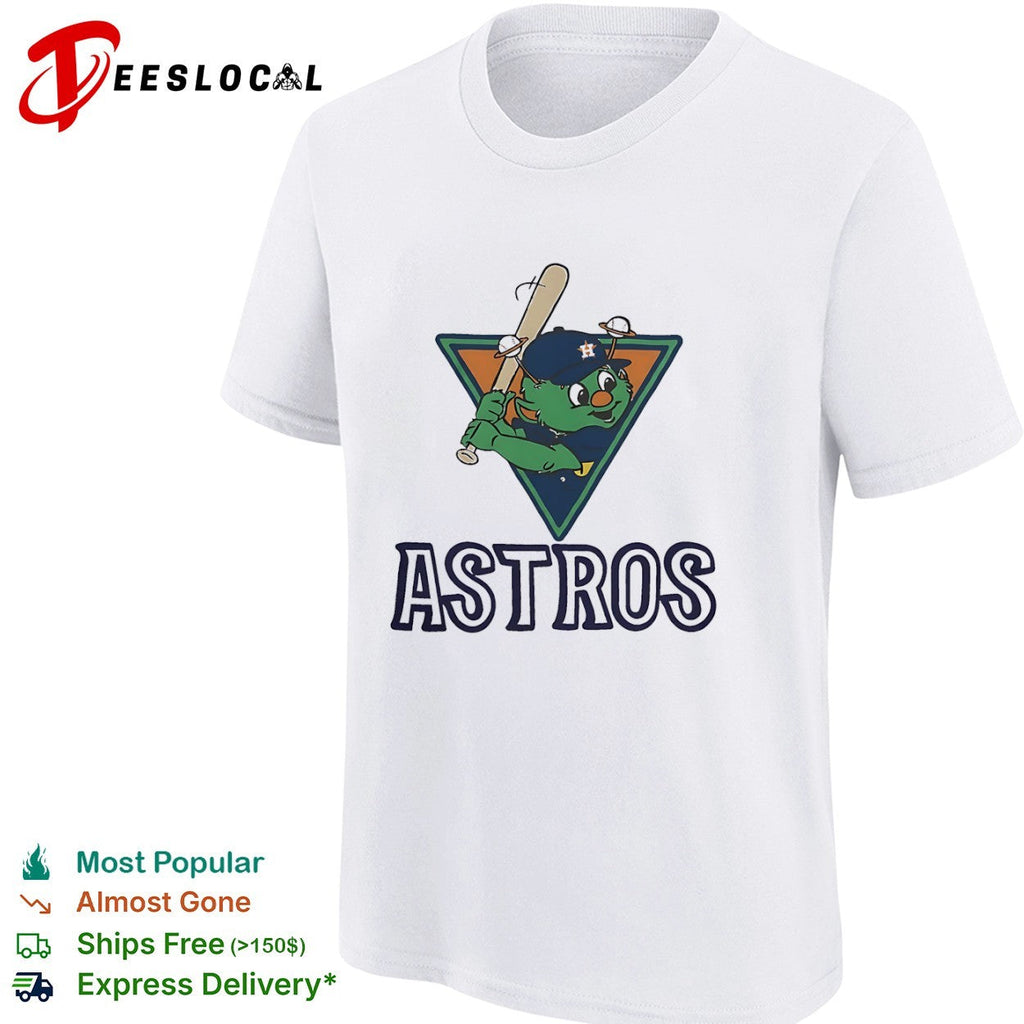 Orbit the Houston Astros Mascot with Saturn Rings and Baseball shirt Unisex