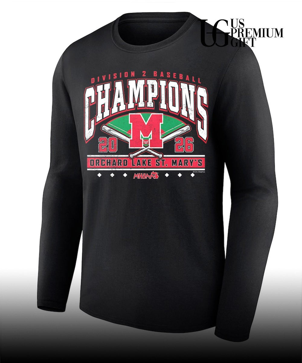 Orchard Lake St. Mary’s MHSAA Baseball D2 Champions 2026 shirt Unisex