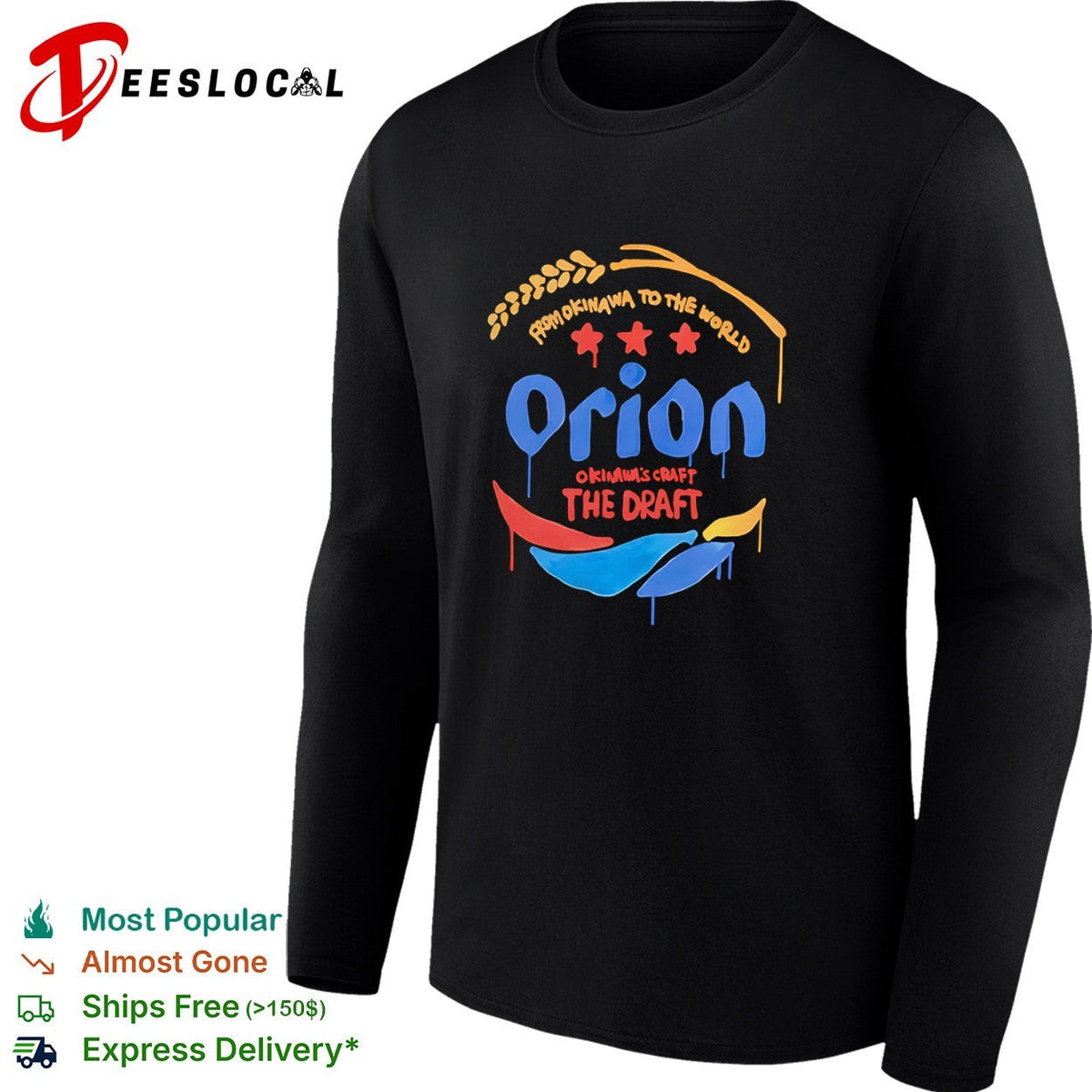 Orion from Okinawa to the world Okinawas craft the draft beer brand logo shirt Unisex