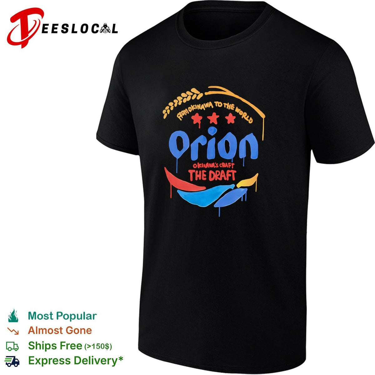 Orion from Okinawa to the world Okinawas craft the draft beer brand logo shirt Unisex