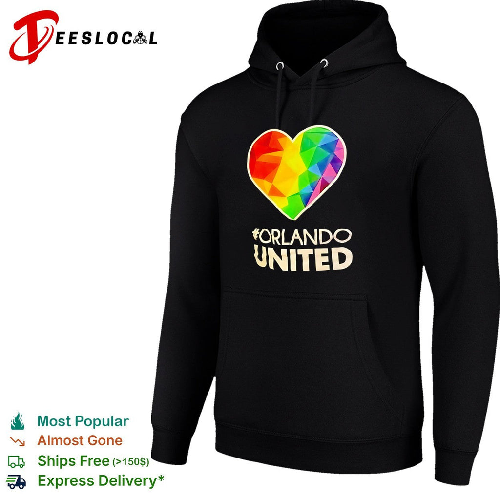 Orlando United Heart Rainbow Symbol LGBT Pride Awareness shirt Unisex