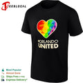 Orlando United Heart Rainbow Symbol LGBT Pride Awareness shirt Unisex