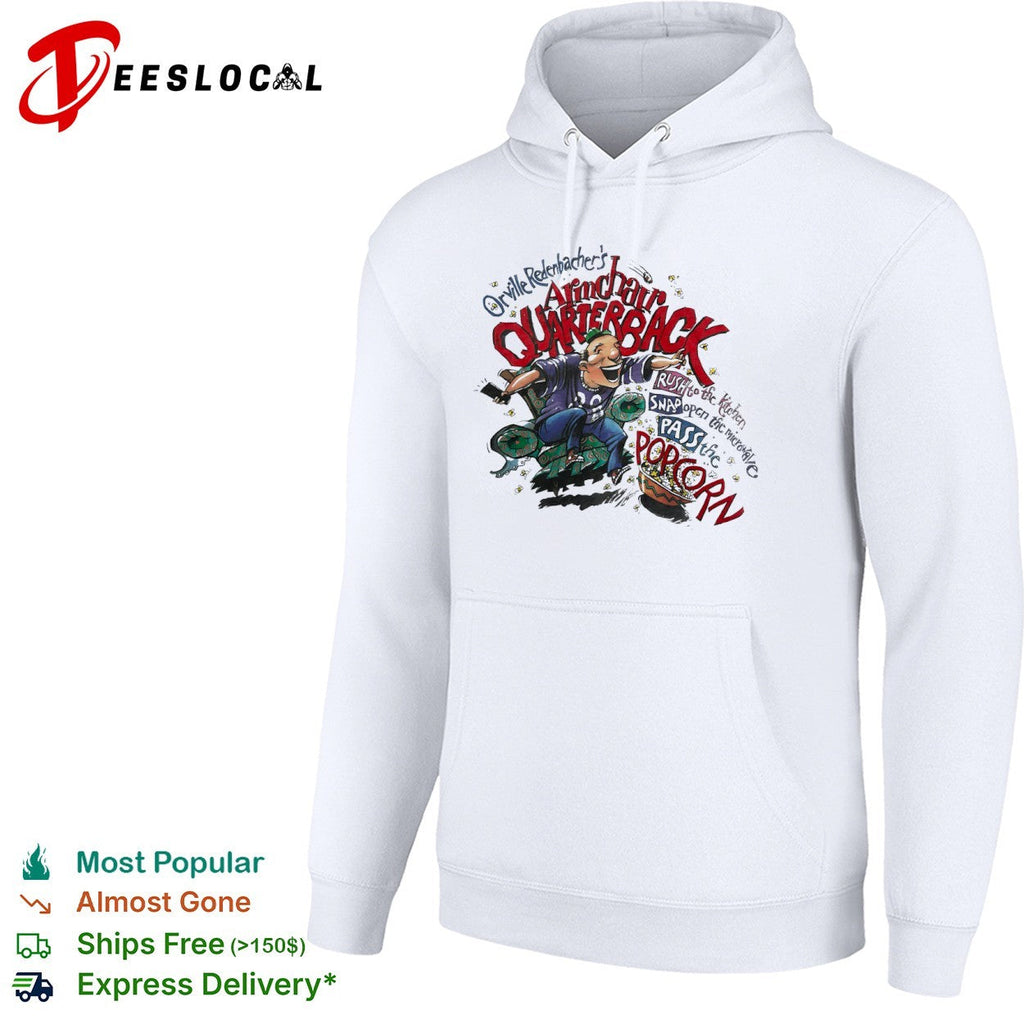 Orville Redenbacher Armchair Quarterback Rush to the kitchen Snap open microwave shirt Unisex