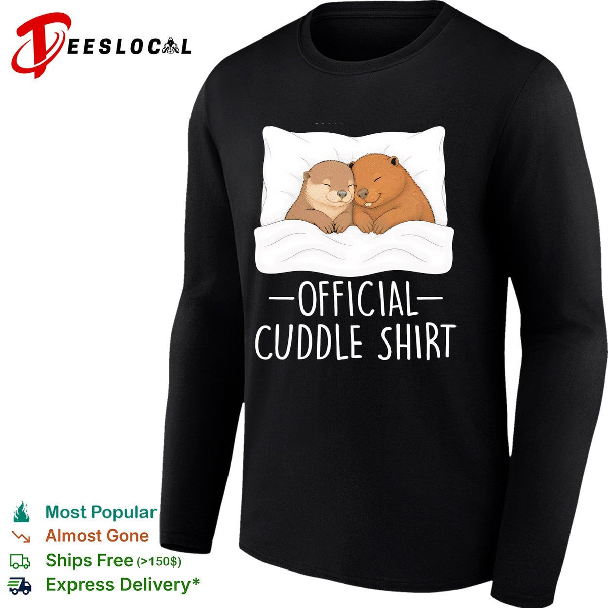 Otter and bear official cuddle shirt Unisex