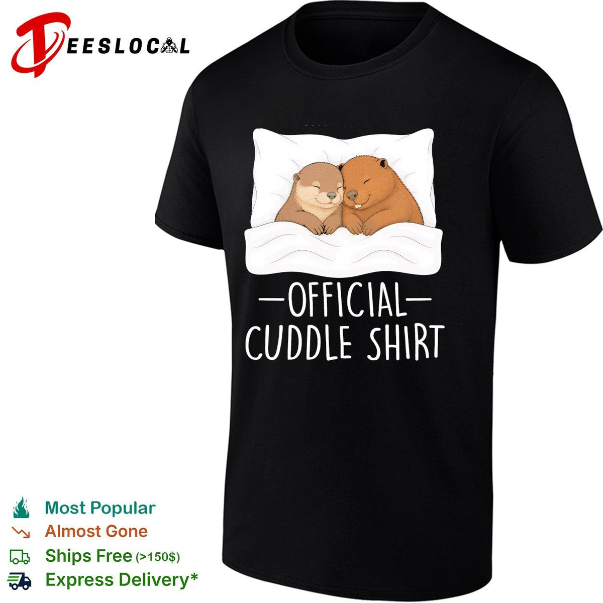 Otter and bear official cuddle shirt Unisex