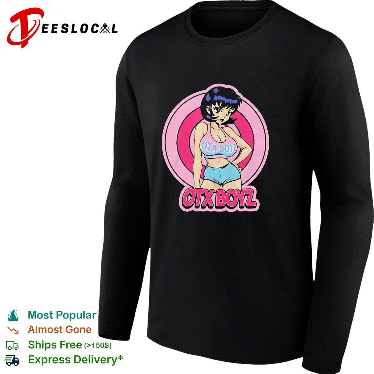 Otx Boyz anime character print aesthetic nineties throwback pop shirt Unisex