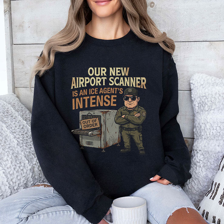 Our New Airport Scanner Is An ICE Agent’s Intense Shirt Unisex