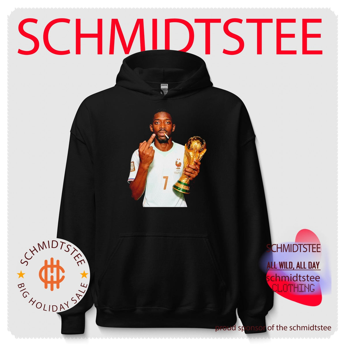 Ousmane Dembélé France National Team 2026 World Cup Champion Middle Finger shirt Unisex