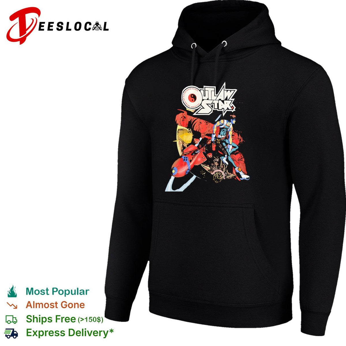 Outlaw Star Future Hero Next Generation Gene Starwind Anime Space Series shirt Unisex