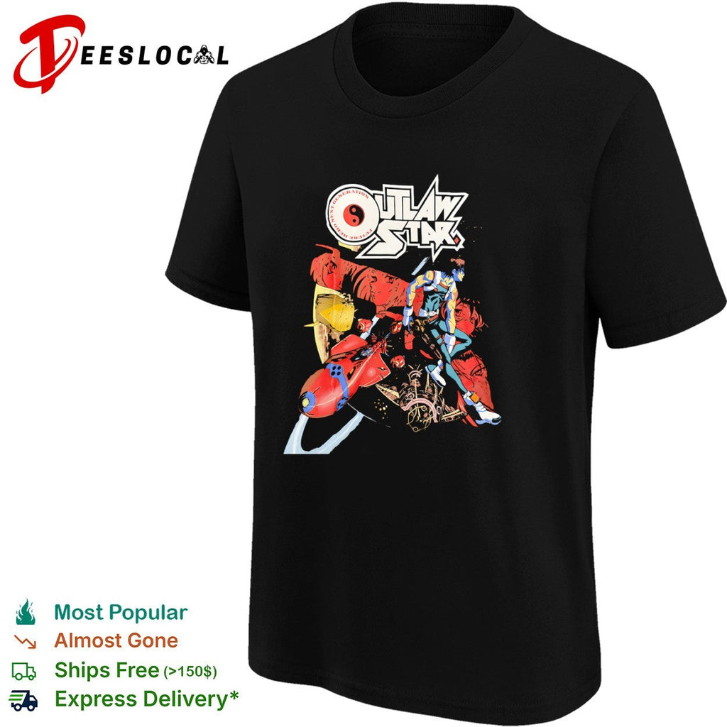 Outlaw Star Future Hero Next Generation Gene Starwind Anime Space Series shirt Unisex