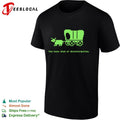 Ox pulling covered wagon you have died of disinformation shirt Unisex