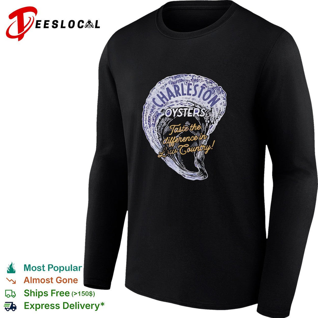 Oysters taste the difference low country vintage badge shirt Unisex